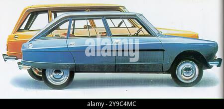 Citroën ami 8 (1970) - publicité de voiture de presse vintage Banque D'Images