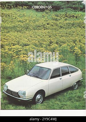 Citroën GS 1978-79 0001 - publicité de voiture de presse vintage Banque D'Images