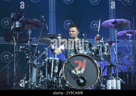 ROYAUME-UNI. 09 octobre 2024. LONDRES, ANGLETERRE - 09 OCTOBRE : Harry Judd de 'McFly' se produisant à O2 Arena, Greenwich le 09 octobre 2024 à Londres, Angleterre. CAP/Mar © Mar/Capital Pictures crédit : Capital Pictures/Alamy Live News Banque D'Images