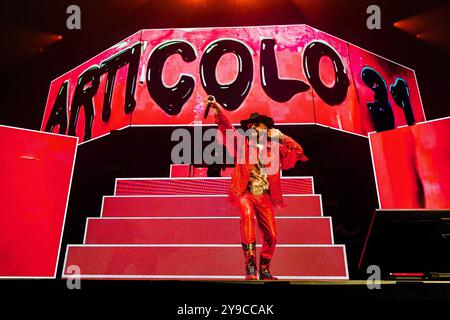 Milan, Italie. 09 octobre 2024. J-ax de Articolo 31 se produit en direct au Forum Unipol à Milan, en Italie, le 9 octobre 2024. (Photo de Mairo Cinquetti/NurPhoto) crédit : NurPhoto SRL/Alamy Live News Banque D'Images