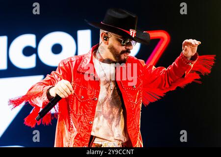 Milan, Italie. 09 octobre 2024. J-ax de Articolo 31 se produit en direct au Forum Unipol à Milan, en Italie, le 9 octobre 2024. (Photo de Mairo Cinquetti/NurPhoto) crédit : NurPhoto SRL/Alamy Live News Banque D'Images
