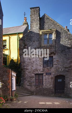 La maison marchande Tudor du XVe siècle, Tenby, Pembrokeshire Coast National Park, Pembrokeshire, pays de Galles, Banque D'Images