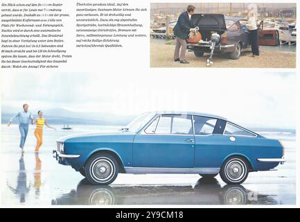 Sunbeam Rapier comme vendu en Allemagne - publicité de voiture de presse vintage Banque D'Images