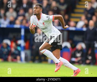 Londres, Royaume-Uni. 05 octobre 2024. 05 Oct 2024 - Crystal Palace v Liverpool - premier League - Selhurst Park. Ryan Gravenberch de Liverpool en action. Crédit : Mark pain/Alamy Live News Banque D'Images