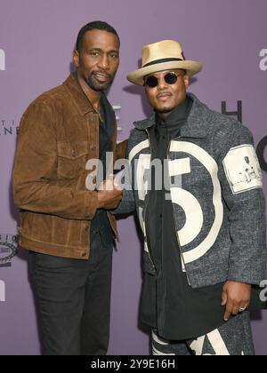 NY. 09 octobre 2024. Leon, Titus Kaphar aux arrivées pour l'EXPOSITION FORGIVENESS Premiere, MoMA Museum of Modern Art, New York, NY, 9 octobre 2024. Crédit : Quoin pics/Everett Collection/Alamy Live News Banque D'Images