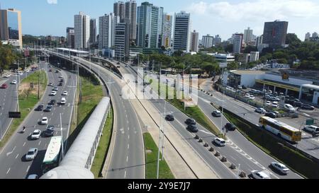 Vue aérienne de salvador salvador, bahia, brésil - 24 mars 2023 : vue de la région d'Iguatemi dans la ville de Salvador. SALVADOR BAHIA BRÉSIL Copyright : xJoaxSouzax 240323JOA0708 Banque D'Images