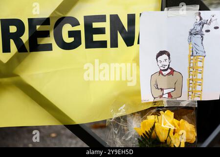 Roma, Italie. 10 octobre 2024. Processo Regeni, nel Tribunale penale di Roma, Italia - Giovedì 10 Ottobre 2024 - Cronaca - (foto di Cecilia Fabiano/LaPresse) procès Regeni, au tribunal pénal de Rome Rome, Italie - jeudi 10 octobre 2024 - Actualités - (photo de Cecilia Fabiano/LaPresse) crédit : LaPresse/Alamy Live News Banque D'Images