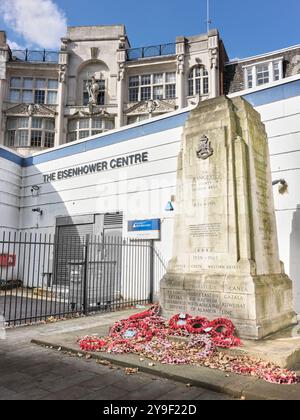 Le mémorial des Rangers à Iron Mountain, le Centre Eisenhower (quartier général d'Eisenhower pendant la seconde Guerre mondiale), Fitzrovia, Londres, Angleterre. Banque D'Images