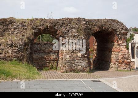 La porte Balkerne, menant à Colchester, Essex au Royaume-Uni Banque D'Images