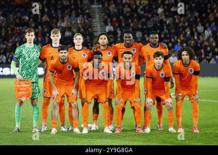 Almelo, pays-Bas. 10 octobre 2024. ALMELO, 10-10-2024, stade Asito, football, amical, saison 2024/2025, pendant le match pays-Bas U21 - Mexique U21, Team pays-Bas U21 crédit : Pro Shots/Alamy Live News Banque D'Images