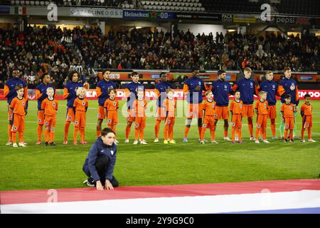 Almelo, pays-Bas. 10 octobre 2024. ALMELO, 10-10-2024, stade Asito, football, amical, saison 2024/2025, pendant le match pays-Bas U21 - Mexique U21, tema . Crédit de la gamme U21 néerlandaise : Pro Shots/Alamy Live News Banque D'Images