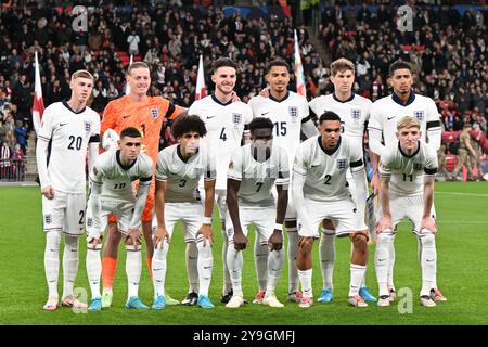 Équipe d'Angleterre lors du match de l'UEFA Nations League League B, Groupe 2 entre l'Angleterre et la Grèce au stade de Wembley, Londres le jeudi 10 octobre 2024. (Photo : Kevin Hodgson | mi News) crédit : MI News & Sport /Alamy Live News Banque D'Images