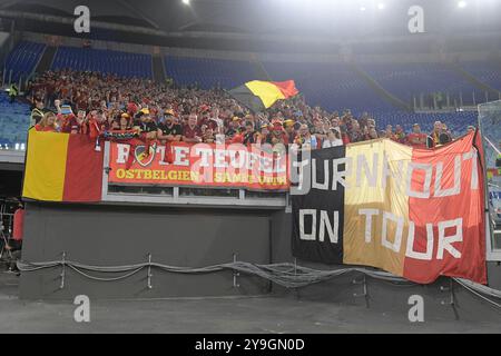 Roma, Italie. 10 octobre 2024. Lors du match de qualification du Groupe 2 de l'UEFA Nations League 2024/25 entre l'Italie et la Belgique au stade Olimpico de Rome le 10 octobre 2021. (Photo de Fabrizio Corradetti/LaPresse) crédit : LaPresse/Alamy Live News Banque D'Images