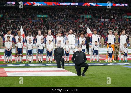 Londres, Royaume-Uni. 10 octobre 2024. Les joueurs de l'Angleterre avant le match Angleterre - Grèce UEFA Nations League Round 1 au stade de Wembley, Londres, Angleterre, Royaume-Uni le 10 octobre 2024 crédit : Every second Media/Alamy Live News Banque D'Images