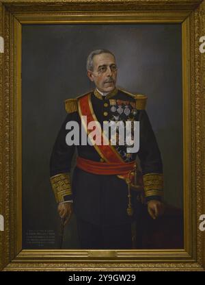 Joaquín Jovellar y Soler (1818-1892). Général et homme politique espagnol. Président du gouvernement espagnol en 1875. Gouverneur et capitaine général de Cuba (1873-1874, 1876-1878). Gouverneur général des Philippines de 1883 à 1885. Capitaine général Joaquín Jovellar y Soler. Portrait anonyme, 1890. Huile sur toile. Musée de l'armée. Tolède, Espagne. Banque D'Images