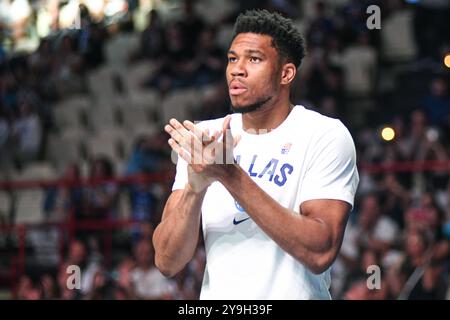 Giannis Antetokounmpo (Grèce). Tournoi de qualification olympique FIBA. Pirée 2024. Banque D'Images