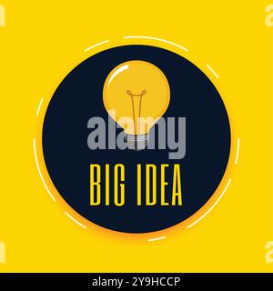 big business idée lumière ampoule concept vecteur d'arrière-plan Illustration de Vecteur