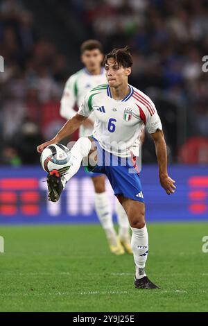 Samuele Ricci (Italie) lors du match de l'UEFA 'Nations League' entre Italie 2-2 Belgique au stade Olimpic le 10 octobre 2024 à PRoma, Italie. Crédit : Maurizio Borsari/AFLO/Alamy Live News Banque D'Images