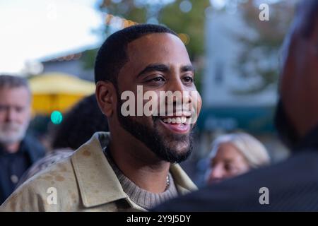 San Rafael, États-Unis. 09 octobre 2024. Jharrel Jerome assiste à la projection de « Unstoppable » lors du 47e Mill Valley film Festival au Smith Rafael film Center le 09 octobre 2024 à San Rafael, Californie./Sipa USA crédit : Sipa USA/Alamy Live News Banque D'Images