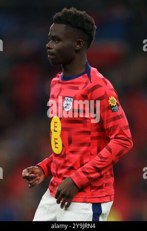 Londres, Royaume-Uni. 10 octobre 2024. Bukayo Saka de l'Angleterre avant le match Angleterre - Grèce UEFA Nations League Round 1 au stade de Wembley, Londres, Angleterre, Royaume-Uni le 10 octobre 2024 crédit : Every second Media/Alamy Live News Banque D'Images