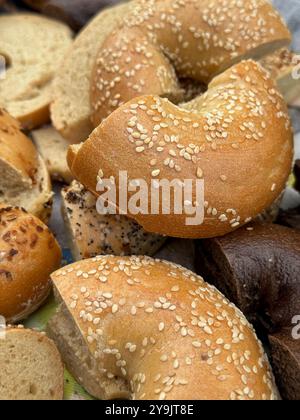 Foire de pique-nique Potluck lors d'une fête de quartier à Berkeley, Californie. Banque D'Images