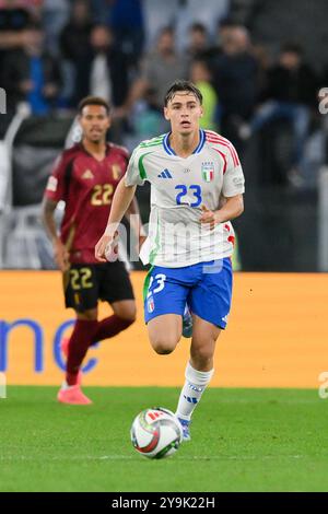 Roma, Italie. 10 octobre 2024. Stadio Olimpico, Roma, Italie - Niccolo Pisilli, Italia vs Belgio, Italie, Italie, Italie, Italie, Italie, Italie, Italie, 6 octobre 2024 (photo par Roberto Ramaccia/Sipa USA) crédit : Sipa USA/Alamy Live News Banque D'Images