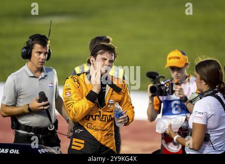 Le pilote de LA SÉRIE NTT INDYCAR, PATO OWARD (5) de Monterey, au Mexique, arrive deuxième pour le Hy-Vee Homefront 250 à Iowa Speedway à Newton, IA, Central Am Banque D'Images