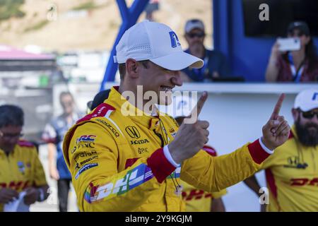 ALEX Palou (10 ans), pilote de LA SÉRIE NTT INDYCAR de Barcelone, Espagne, remporte la pole du Firestone Grand Prix de Monterey au WeatherTech Raceway Lagu Banque D'Images