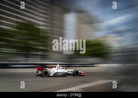 STING RAY ROBB (41), de Payette, Idaho, traverse le virage 3 pour se qualifier pour le Grand Prix de Détroit dans les rues de Détroit à Détroit, mi Banque D'Images