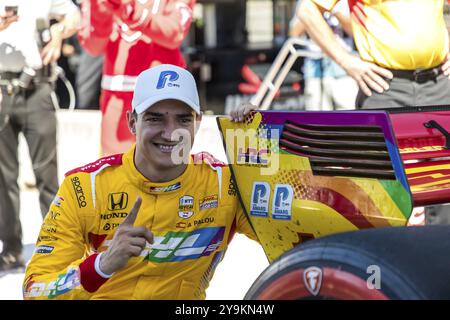 ALEX Palou (10 ans), pilote de LA SÉRIE NTT INDYCAR de Barcelone, Espagne, remporte la pole du Firestone Grand Prix de Monterey au WeatherTech Raceway Lagu Banque D'Images