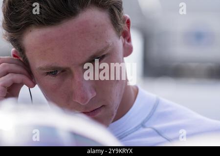 Kyffin SIMPSON (R) (4) (BRB) de Bridgetown, Barbade se prépare à se qualifier pour le Bommarito Automotive Group 500 au World Wide Technology Raceway i. Banque D'Images