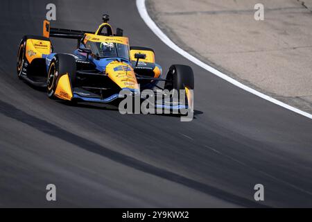 NOLAN SIEGEL (R) (78) de Palo Alto, Californie pratique pour le Hy-Vee Homefront 250 à Iowa Speedway à Newton, IA Banque D'Images