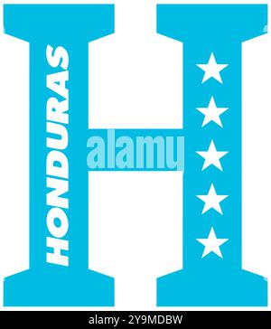 Fédération nationale autonome de football du Honduras et logo de l'équipe nationale Banque D'Images