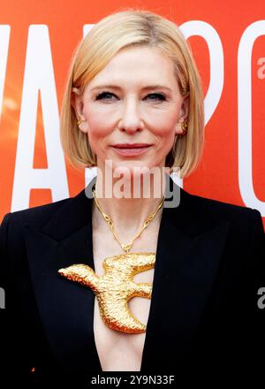 10 octobre 2024, Londres, Angleterre, Royaume-Uni - Cate Blanchett assiste à la première Disclaimer au BFI London film Festival 2024, Royal Festival Hall Banque D'Images