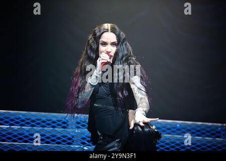 Houston, Texas, États-Unis. 08 octobre 2024. Kehlani se produit au 713 Music Hall à Houston, Texas, le 8 octobre lors de la tournée Crash World Tour. (Photo de Reginald Mathalone/NurPhoto) crédit : NurPhoto SRL/Alamy Live News Banque D'Images