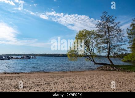 Paysage Parc National de Mueritz sur la région des lacs de Mecklenburg en Allemagne Banque D'Images