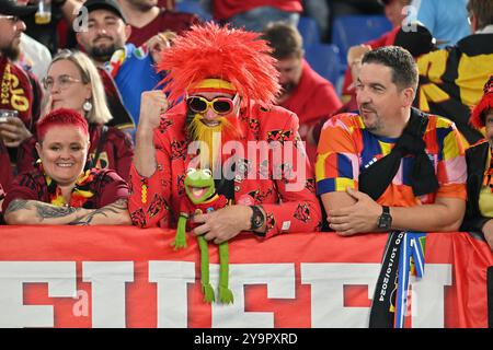 Roma, Italie. 10 octobre 2024. Fans pendant le match de football masculin de l'UEFA Nations League 2025 entre l'Italie et la Belgique au stade Olimpico, Italie (Felice de Martino/SPP) crédit : SPP Sport photo de presse. /Alamy Live News Banque D'Images