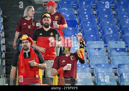 Roma, Italie. 10 octobre 2024. Fans pendant le match de football masculin de l'UEFA Nations League 2025 entre l'Italie et la Belgique au stade Olimpico, Italie (Felice de Martino/SPP) crédit : SPP Sport photo de presse. /Alamy Live News Banque D'Images