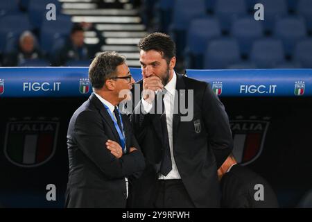 10 octobre 2024, Stadio Olimpico, Roma, Italie ; UEFA Nations League Football ; Italie contre Belgique ; Gianluigi Buffon Banque D'Images