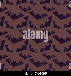 Modèle transparent avec les chauves-souris d'Halloween Illustration de Vecteur