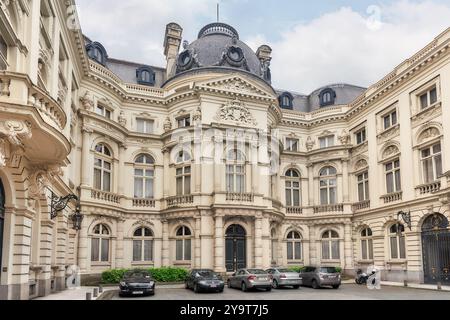 Bruxelles, Belgique - 07 juillet 2016 : Cour des comptes de Belgique l'ancien palais du comte de Flandre. Bruxelles. Banque D'Images