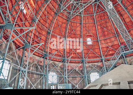 Vue de l'intérieur du dôme La basilique Stephen à Budapest pendant la journée. Hongrie Banque D'Images