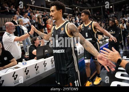 Villeurbanne, France. 10 octobre 2024. Edwin Jackson de LDLC ASVEL lors du match de basket-ball de Turkish Airlines EuroLeague entre LDLC ASVEL et Virtus Segafredo Bologne le 10 octobre 2024 à Astroballe à Villeurbanne, France - photo Cyril lestage/DPPI crédit : DPPI Media/Alamy Live News Banque D'Images