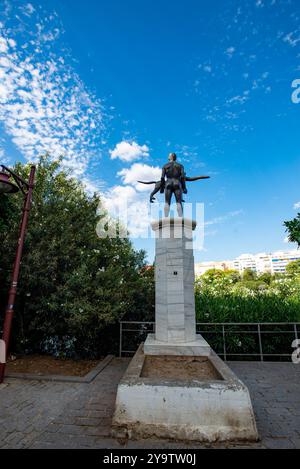 Monument à Trajan dans le quartier de Triana, Séville Banque D'Images