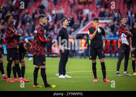 Leverkusen, Allemagne. 05th Oct 2024. Formateur Xabi Alonso (Leverkusen) Bayer Leverkusen - Holstein Kiel 05.10.2024 Copyright (nur für journalistische Banque D'Images