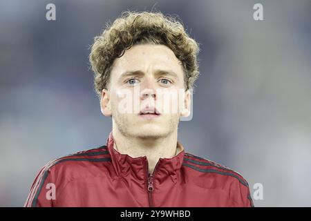 Maxim de Cuyper de Belgique (Club Brugge) regarde lors du match de l'UEFA Nations League 2024 entre l'Italie et la Belgique au stade Olimpico, Rome, Italie le 10 octobre 2023. Banque D'Images