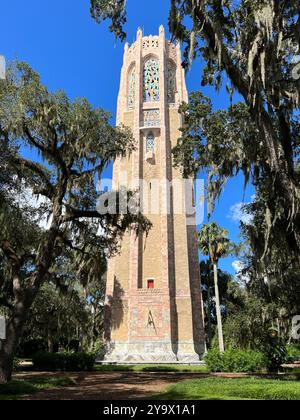 The Singing Tower, Bok Tower Gardens, Lake Wales, Floride, États-Unis Banque D'Images