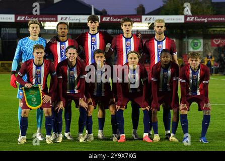 Une photo de groupe de l'équipe de Norvège avant le match de qualification du groupe A Pour le Championnat UEFA Euro U21 au Turners Cross, Cork. Date de la photo : vendredi 11 octobre 2024. Banque D'Images