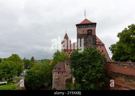 La forteresse de Nuremberg est l'un des monuments culturels et historiques les plus importants de la ville de Nuremberg, en Bavière Banque D'Images