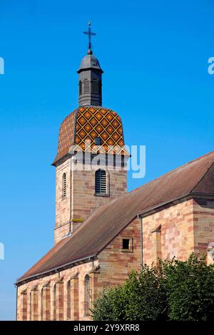 En France, la Haute Saône, Champagney, église Saint Laurent, de l'imperial tour Comtois Banque D'Images